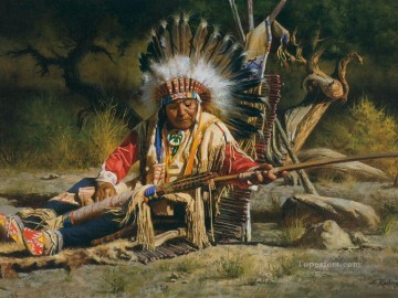 indios americanos occidentales 65 Pinturas al óleo